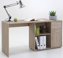 FMD Eckschreibtisch AUGSBURG | Holztöne