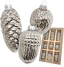 Krebs Glas Lauscha Christbaumschmuck Antikes Glas Nüsse & Zapfen