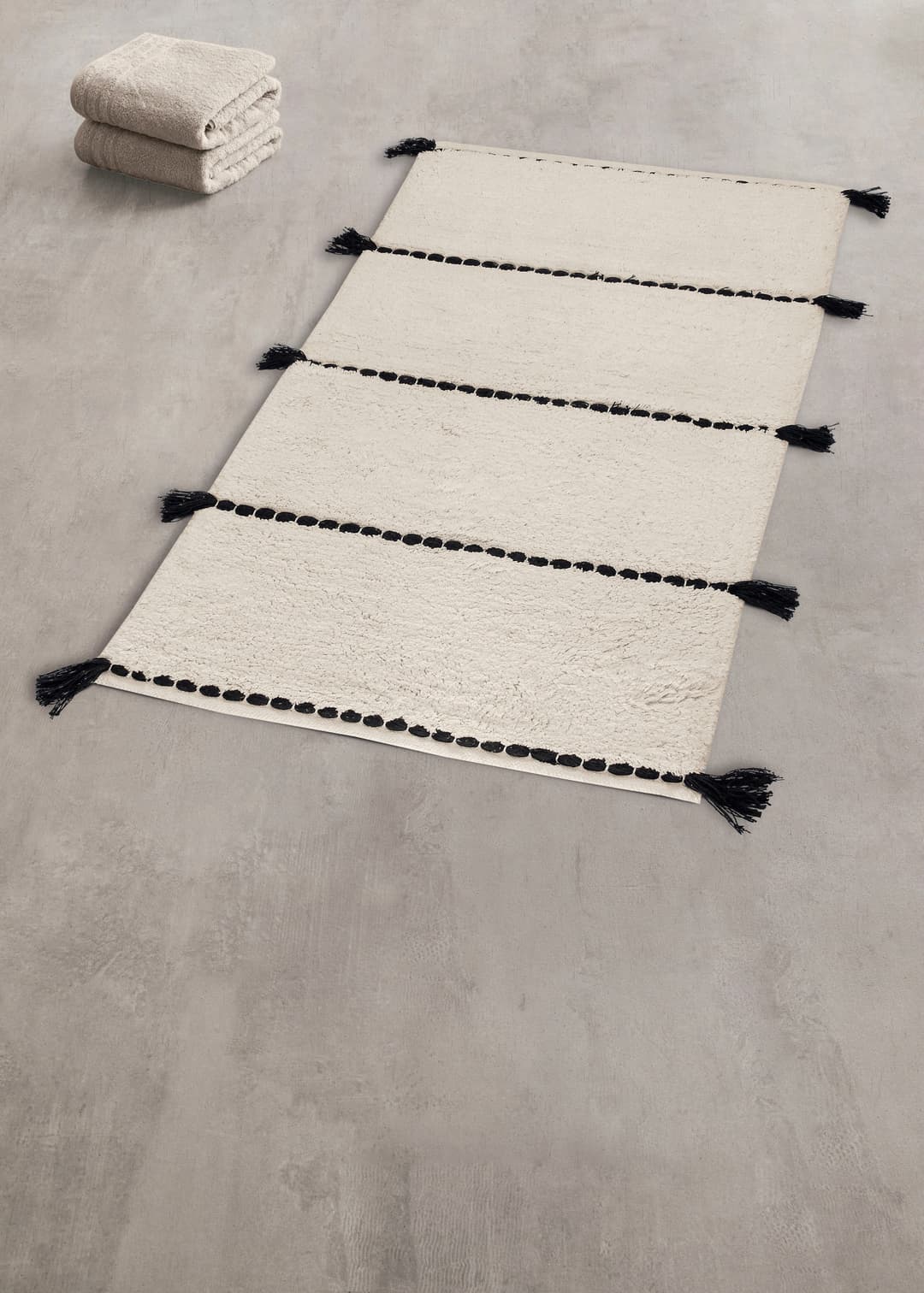 Kleine Wolke Badematte Travis | Beige