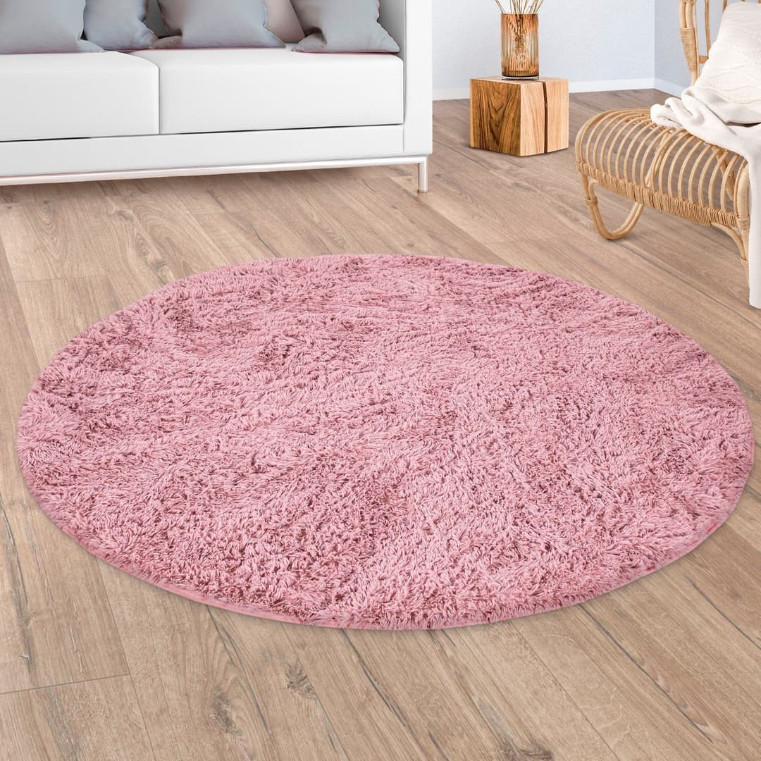 Paco Home Hochflor-Teppich Silky 591 | Rosa