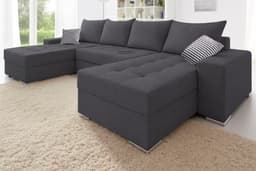 COLLECTION AB Wohnlandschaft Josy XL U-Form | Grau