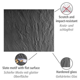 Wenko Küchenrückwand Schiefer | Grau