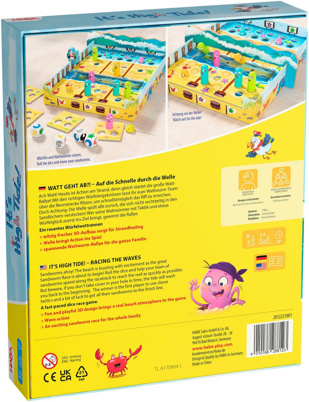 Haba Spiel Watt geht ab?!, Familienspiel | Mehrfarbig