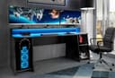 FORTE Gamingtisch Tezaur | Schwarz 3
