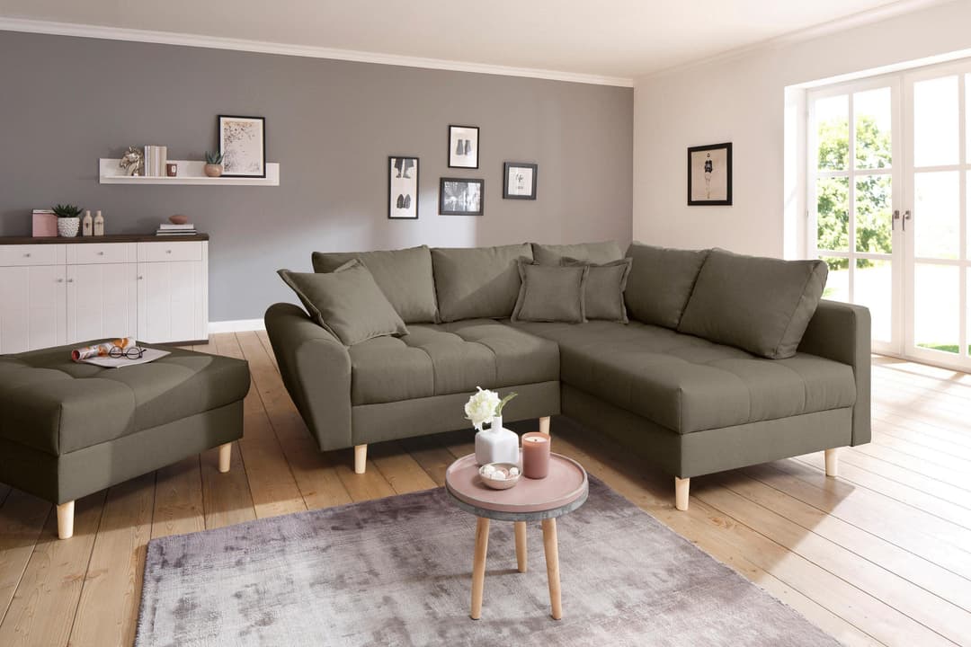 Home affaire Ecksofa Rice | Braun
