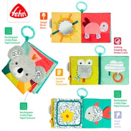 Fehn Greifspielzeug DoBabyDoo, Stoffbuch Koala | Mehrfarbig