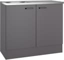 OPTIFIT Spülenschrank OPTImulti | Grau
