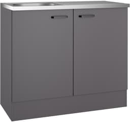 OPTIFIT Spülenschrank OPTImulti | Grau