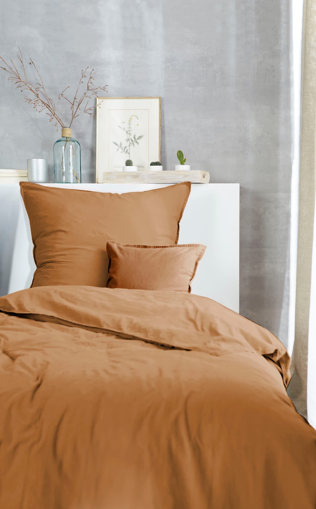 Primera Bettwäsche Stone-Washed | Orange