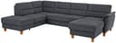 Home affaire Wohnlandschaft Palmera U-Form | Grau 3