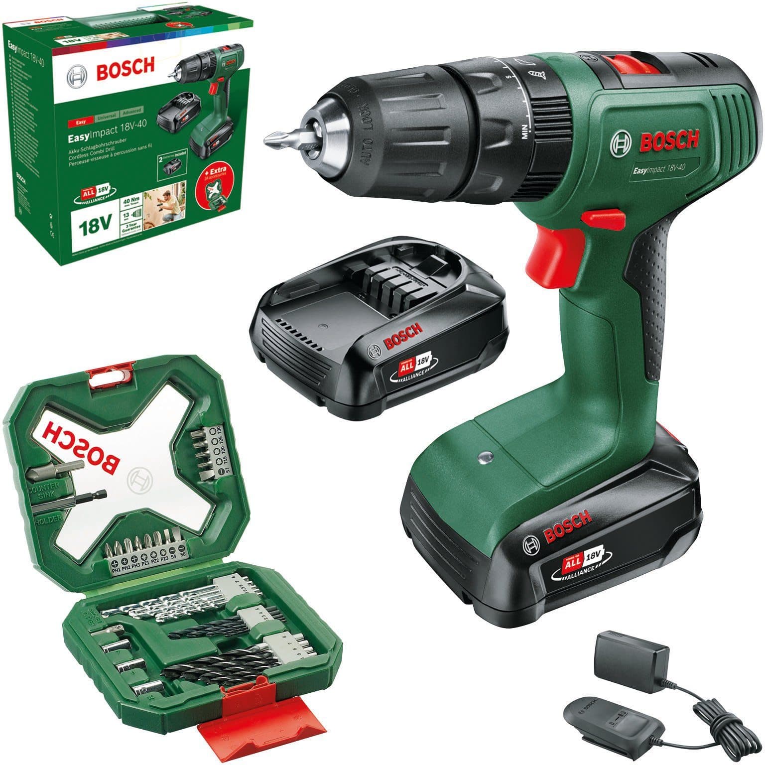 Bosch Home & Garden Akku-Schlagschrauber EasyImpact 18V-40 | Schwarz