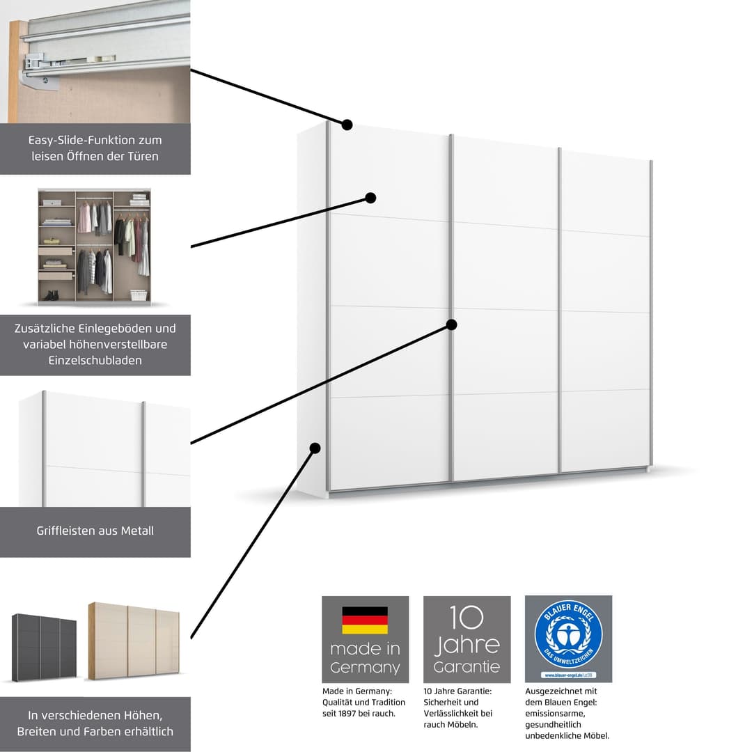 rauch Schwebetürenschrank KOLUNA | Weiß