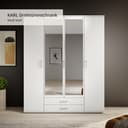 Schlafkontor Kleiderschrank Karl | Weiß 3