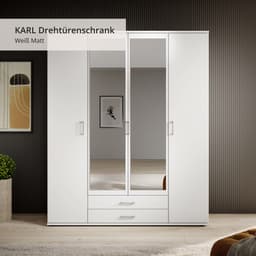Schlafkontor Kleiderschrank Karl | Weiß