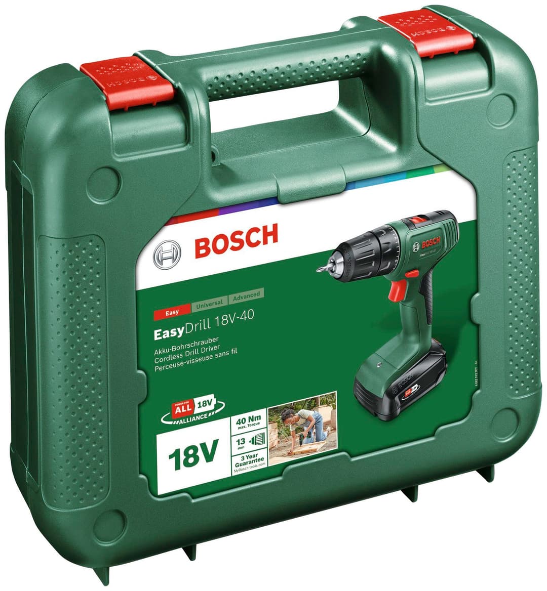 Bosch Home & Garden Akku-Bohrschrauber EasyDrill 18V-40 | Grün