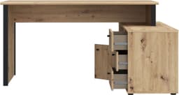 FORTE Eckschreibtisch Tempra | Holztöne