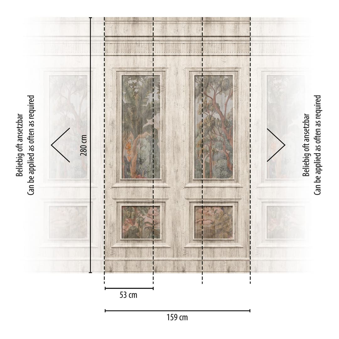 living walls Fototapete Wallpanel Tapete Wandpaneele Motivtapete Wald