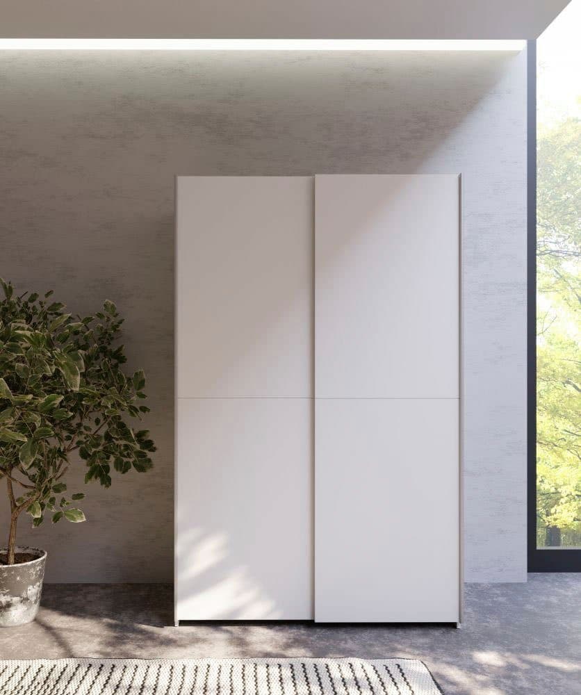 Forte Schwebetürenschrank | Weiß