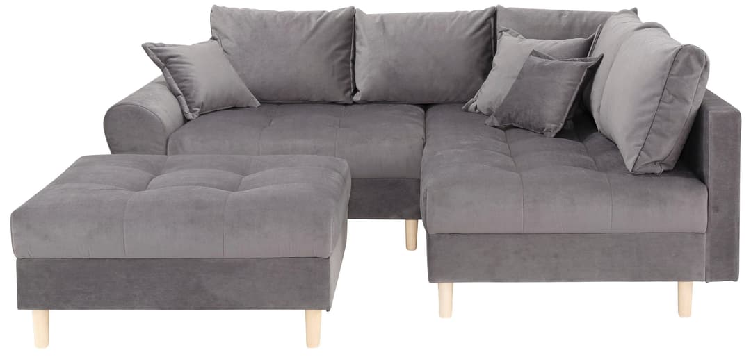 Home affaire Ecksofa Rice L-Form | Grau