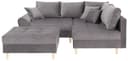 Home affaire Ecksofa Rice L-Form | Grau 2