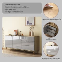 OTTO home Sideboard Lund | Weiß