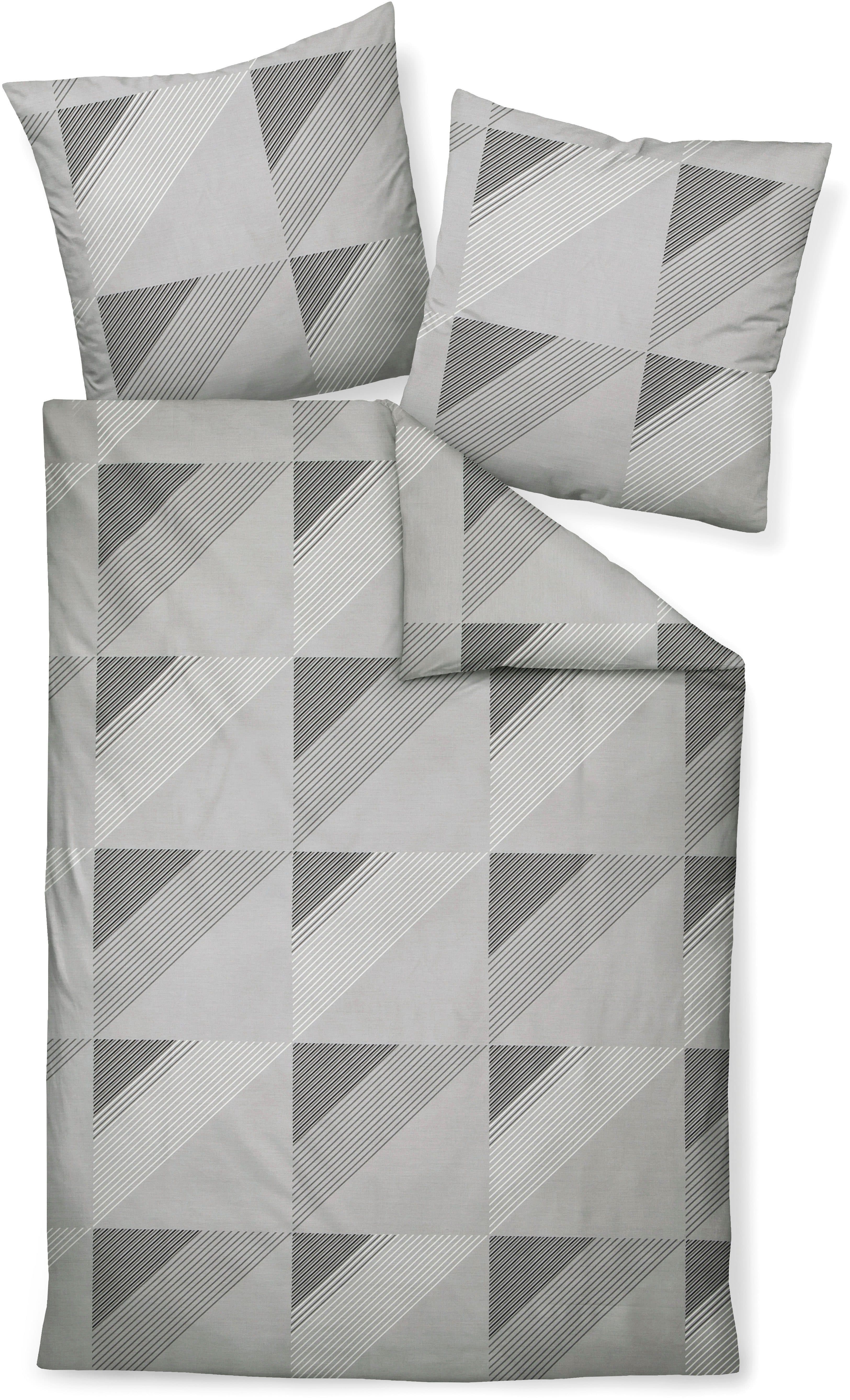 Janine Bettwäsche J. D. Mako-Satin | Grau