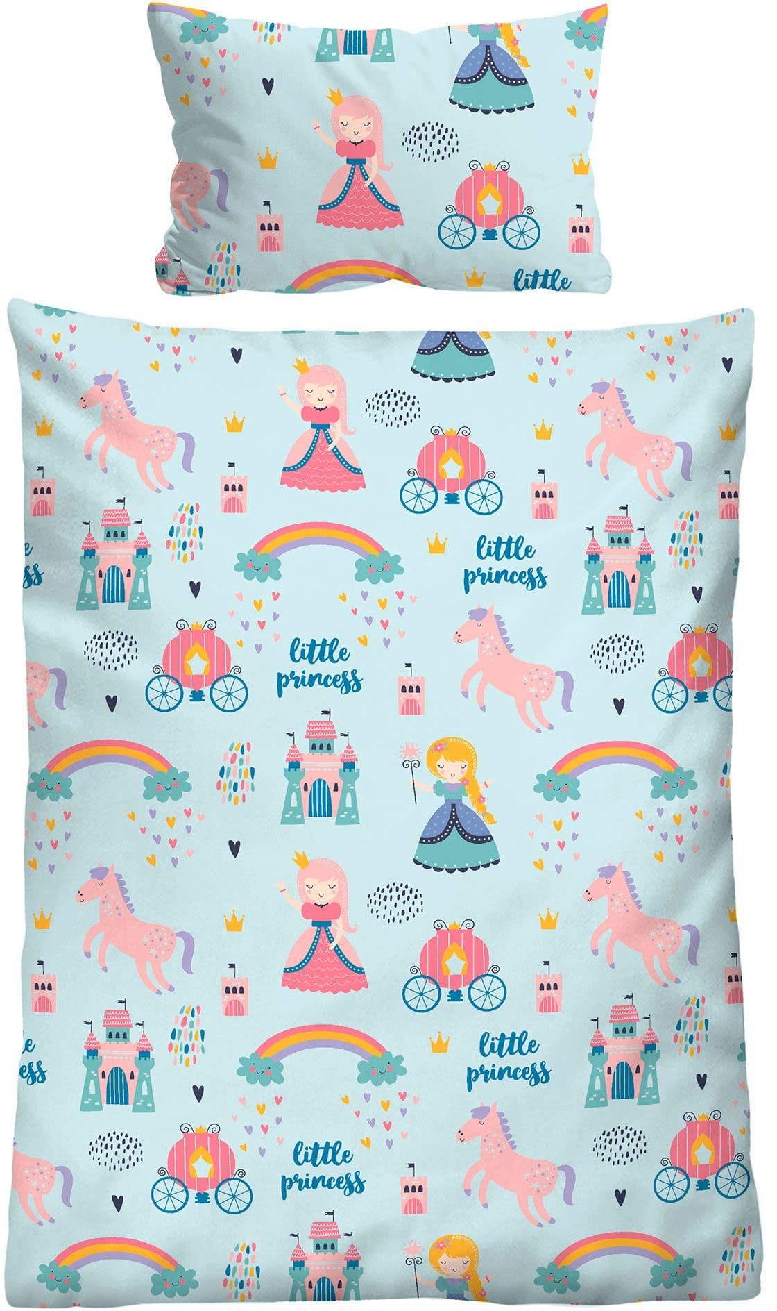 Biberna Bettwäsche kleine Prinzessin | Blau