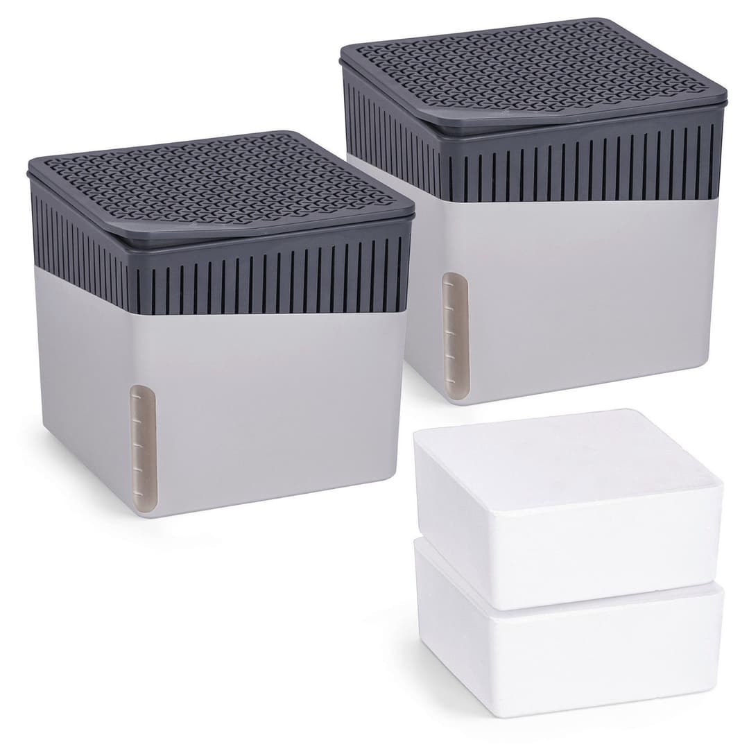 WENKO Luftentfeuchter Cube | Grau