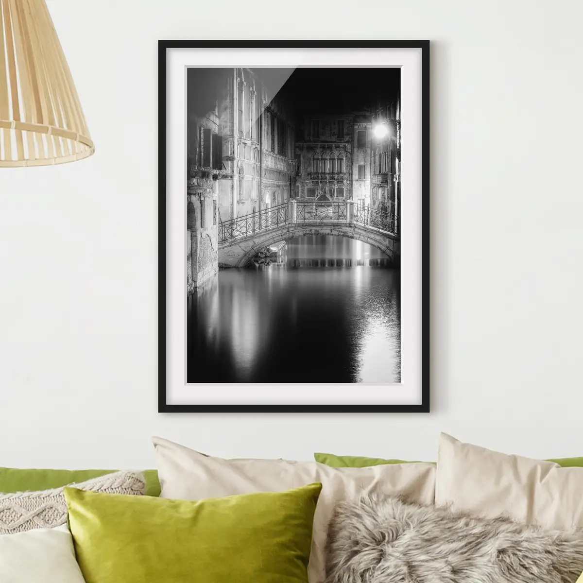 Bild Brücke Venedig I | Schwarz