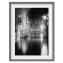 Bild Brücke Venedig III | Schwarz