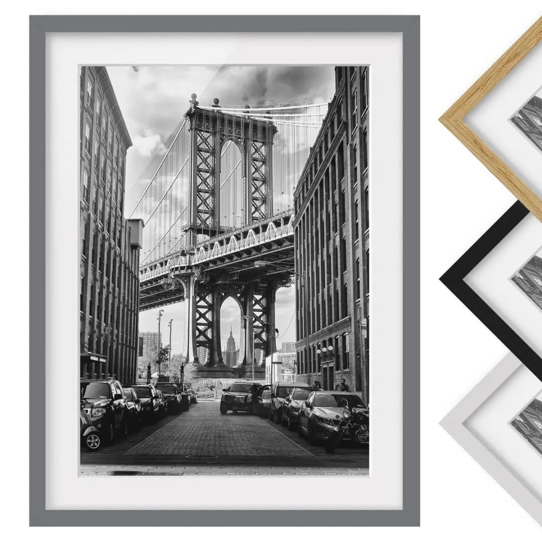 Bild Manhattan Bridge in America III | Schwarz