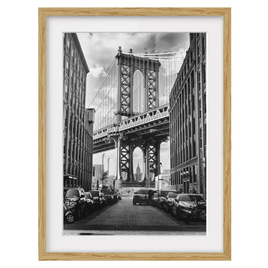 Bild Manhattan Bridge in America IV | Schwarz
