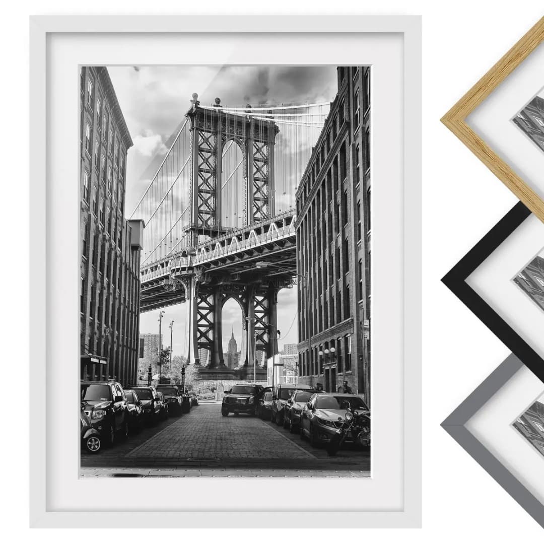 Bild Manhattan Bridge in America II | Schwarz