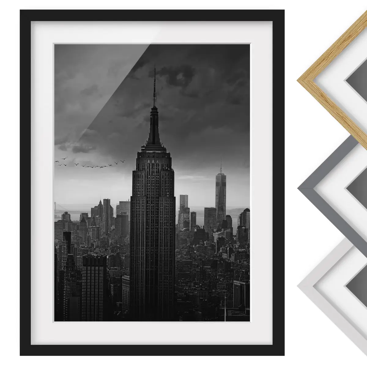 Bild New York Rockefeller View I | Schwarz