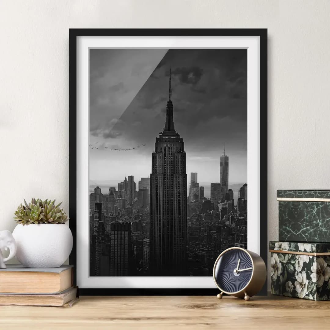 Bild New York Rockefeller View I | Schwarz