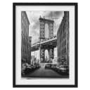Bild Manhattan Bridge in America I | Schwarz