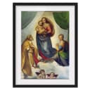Die Sixtinische Madonna I Wandbild | Mehrfarbig