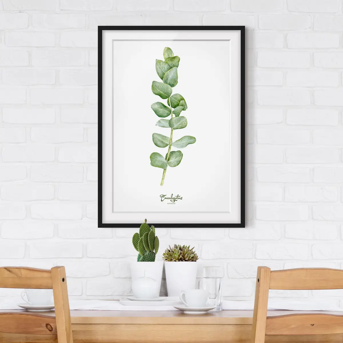 Bild Aquarell Botanik Eukalyptus I | Grün