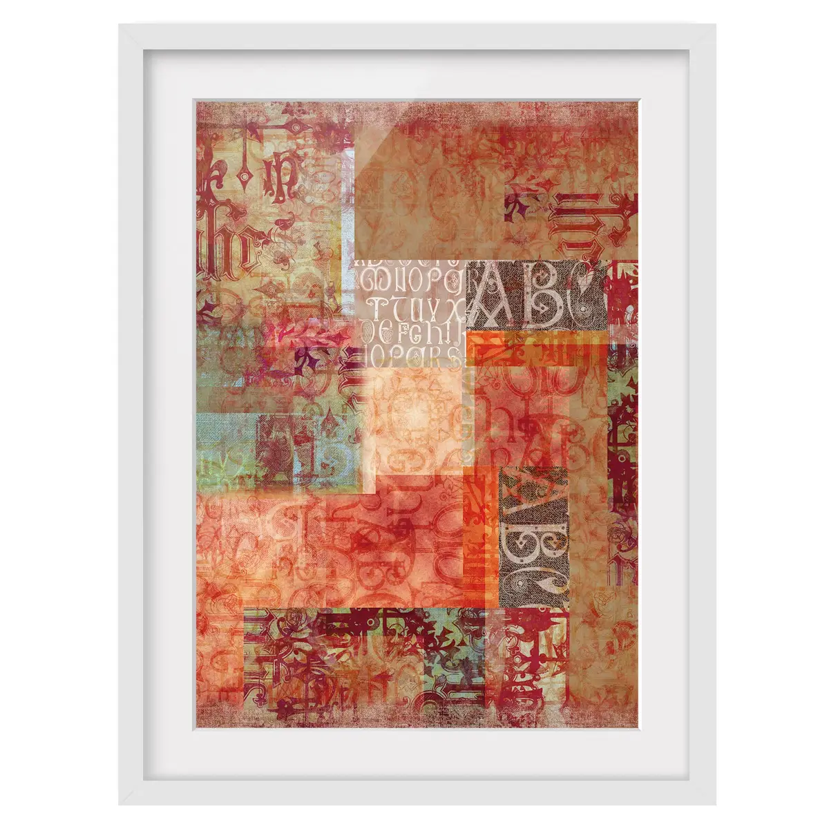 Bild Schriftmuster II | Mehrfarbig