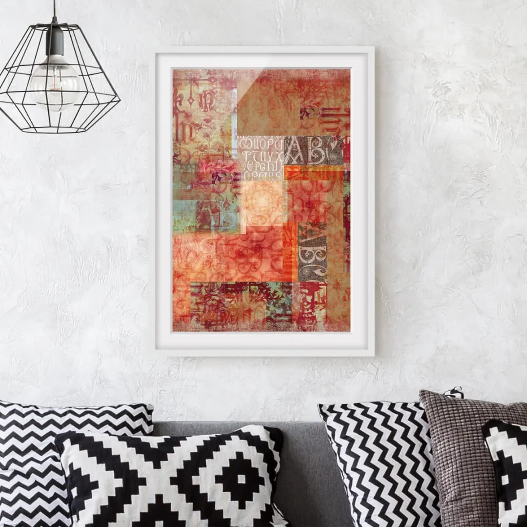 Bild Schriftmuster II | Mehrfarbig