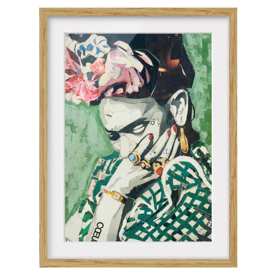 Bild Collage No.3 IV | Grün