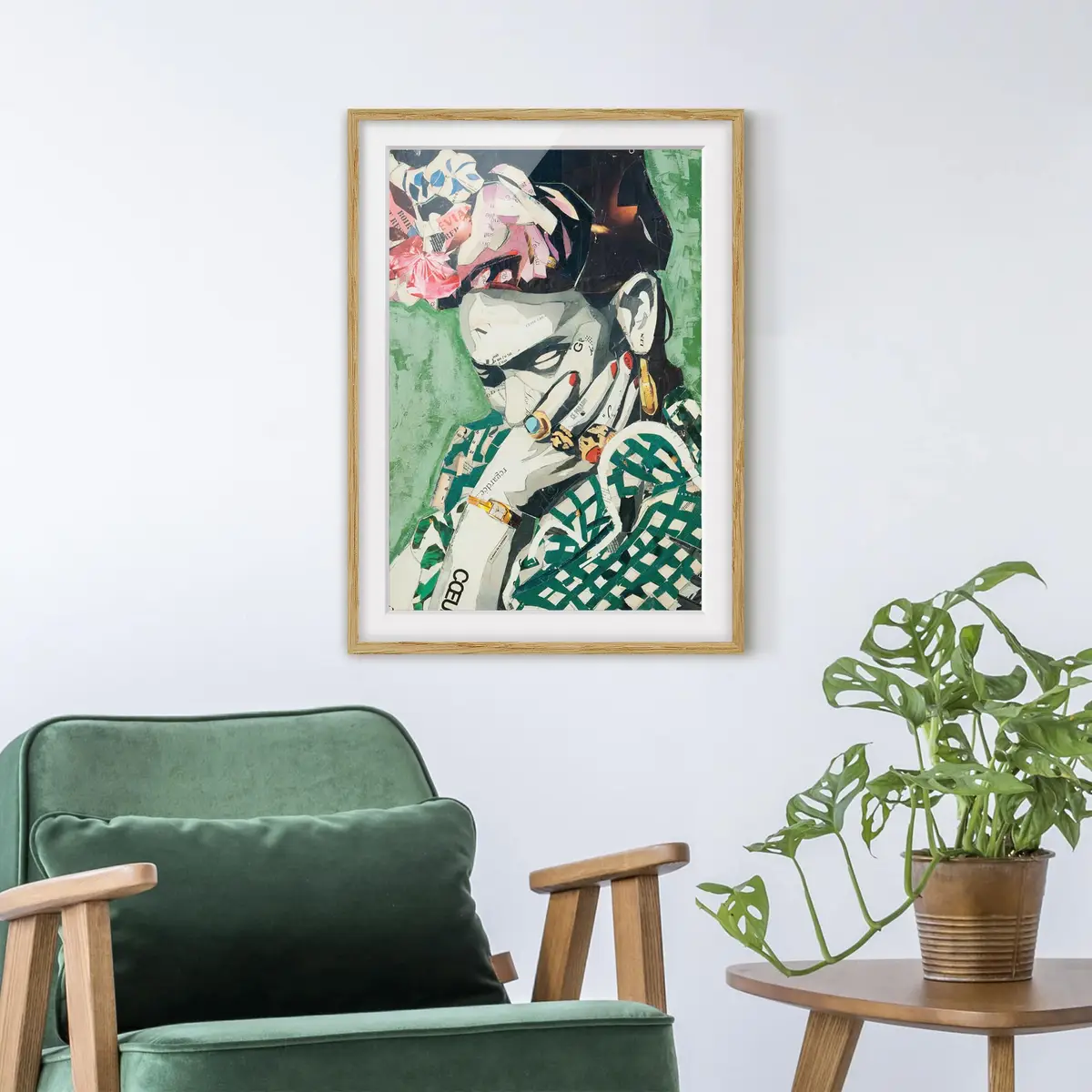 Bild Collage No.3 IV | Grün