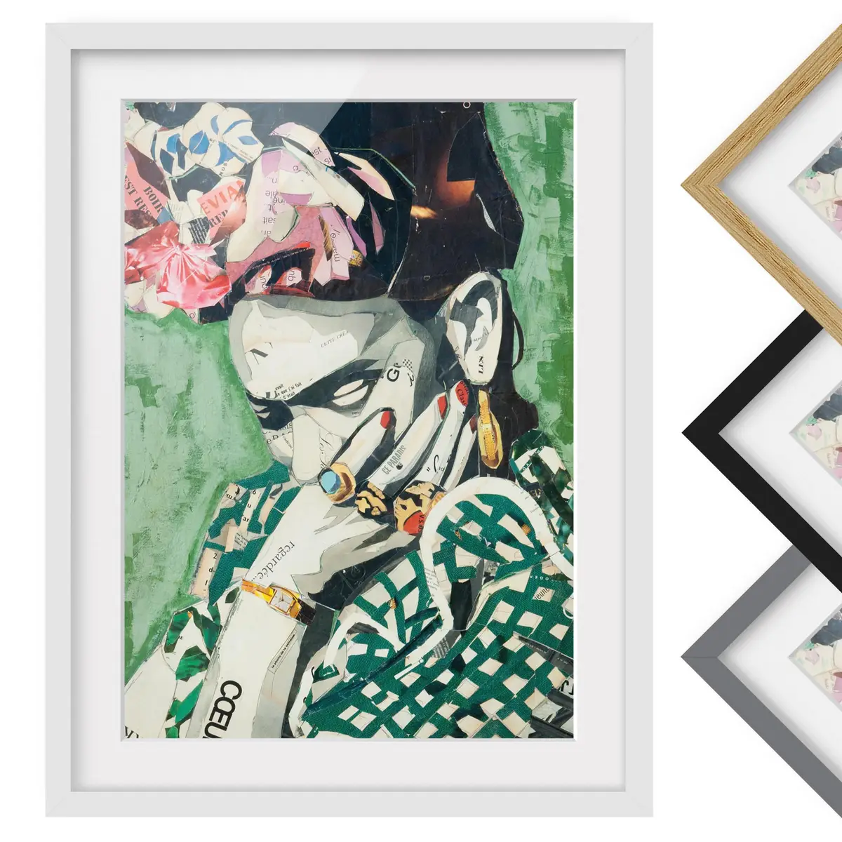 Bild Collage No.3 II | Grün