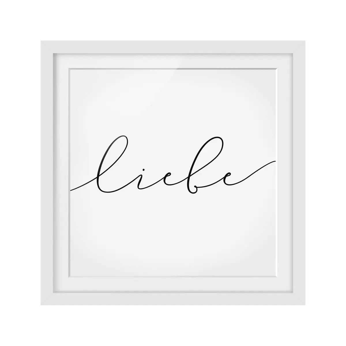 Bild Liebe Kalligraphie II | Schwarz