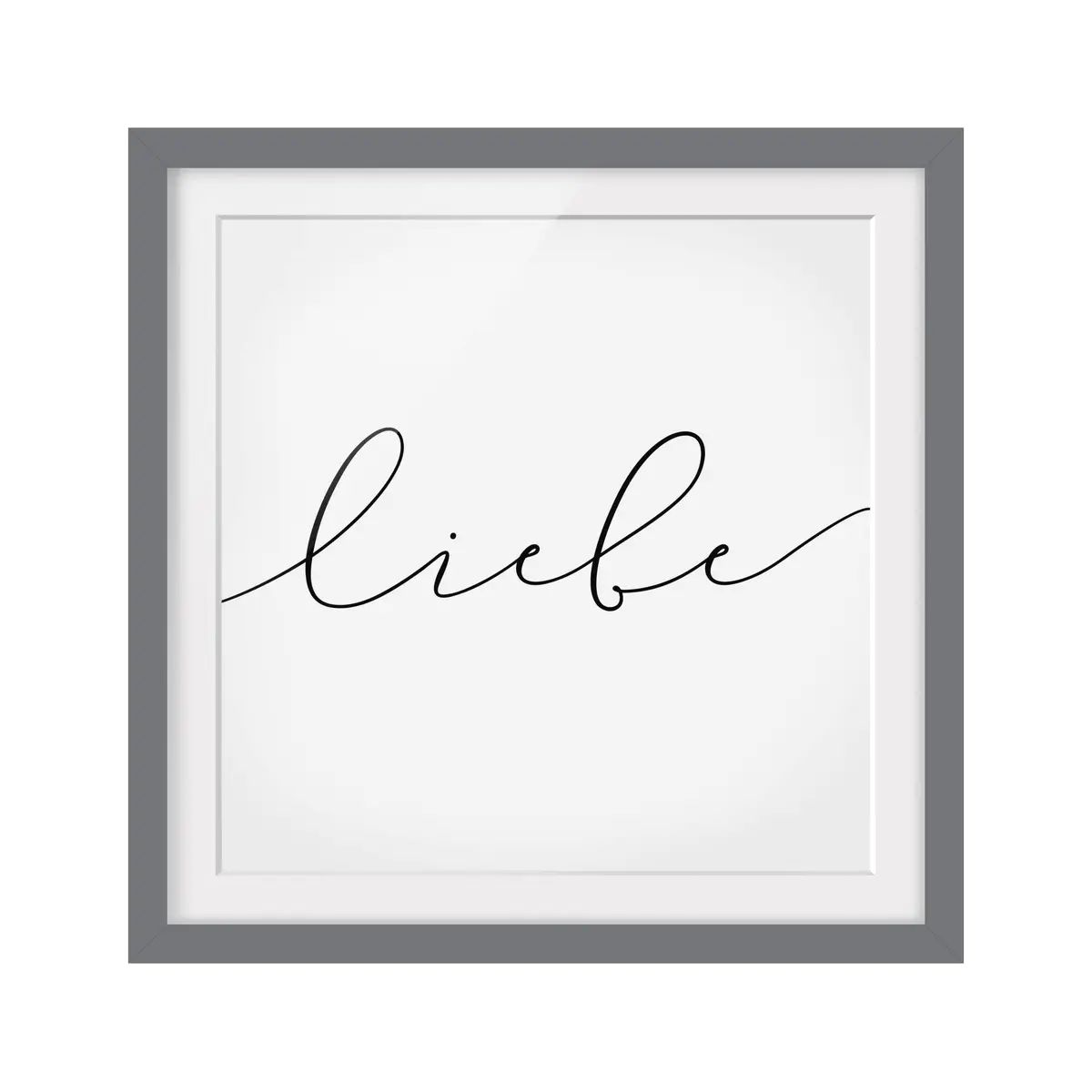 Bild Liebe Kalligraphie III | Schwarz
