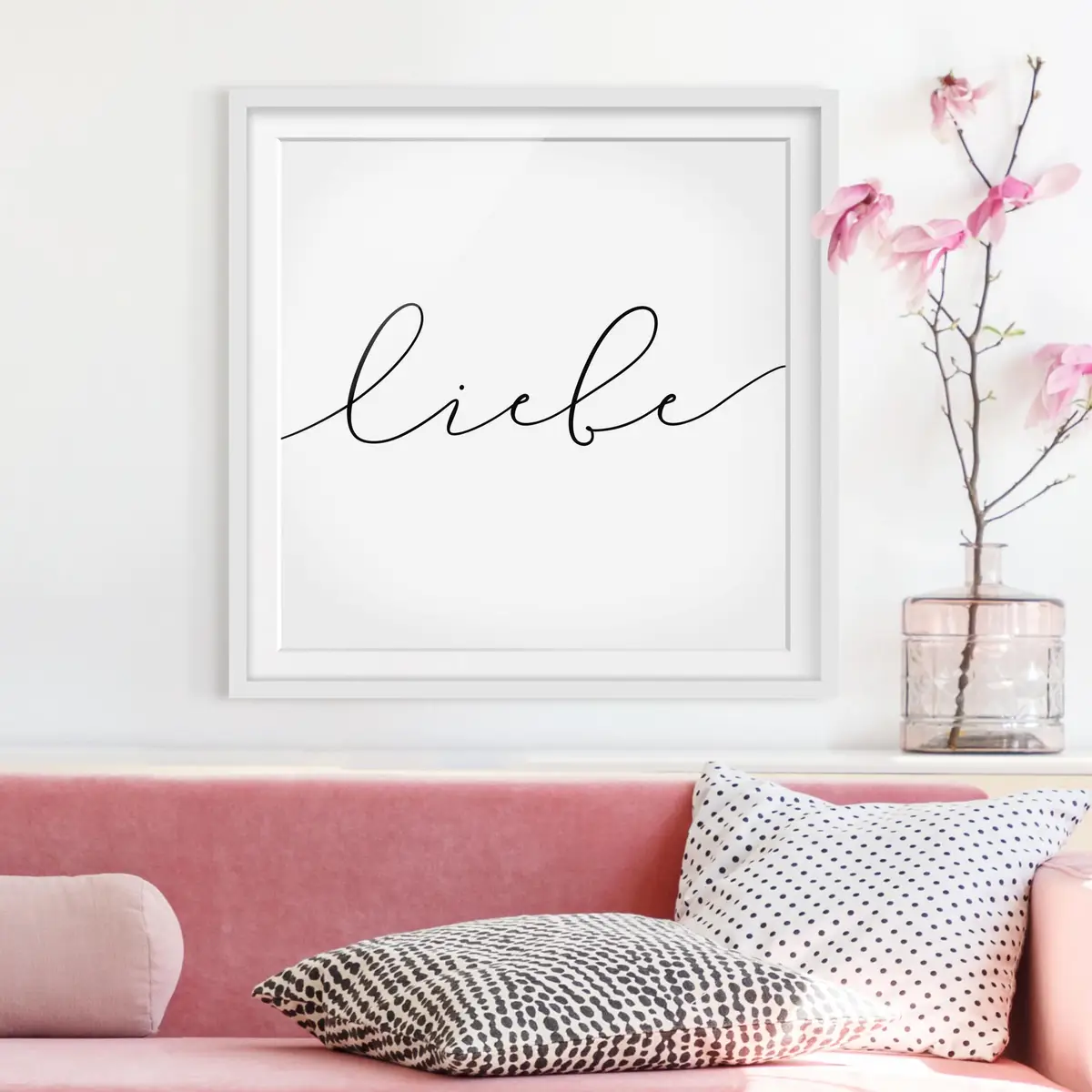 Bild Liebe Kalligraphie II | Schwarz