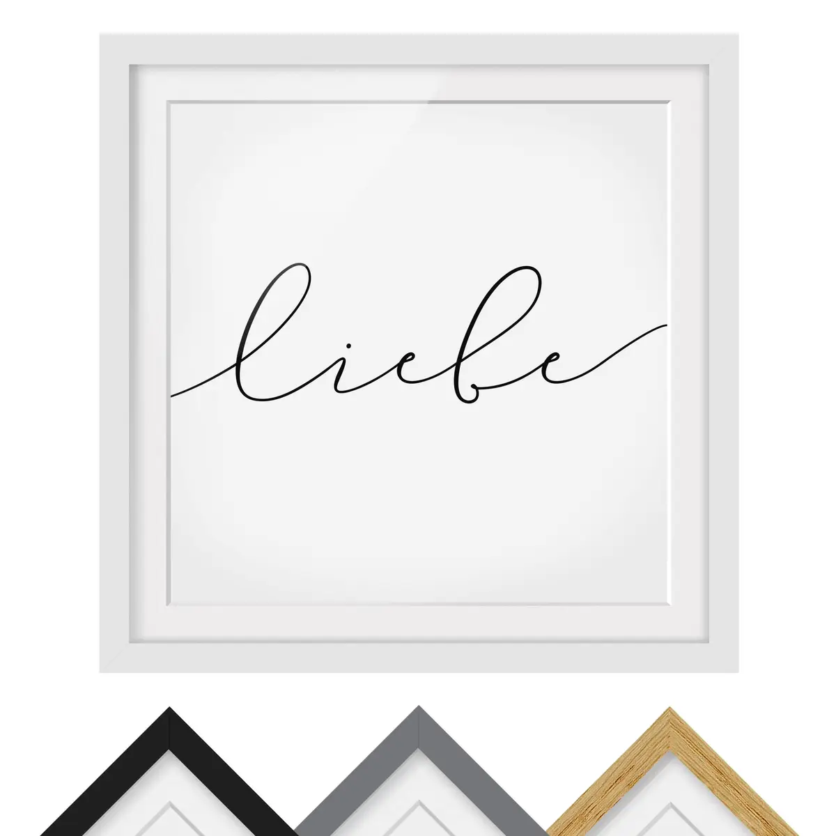 Bild Liebe Kalligraphie II | Schwarz