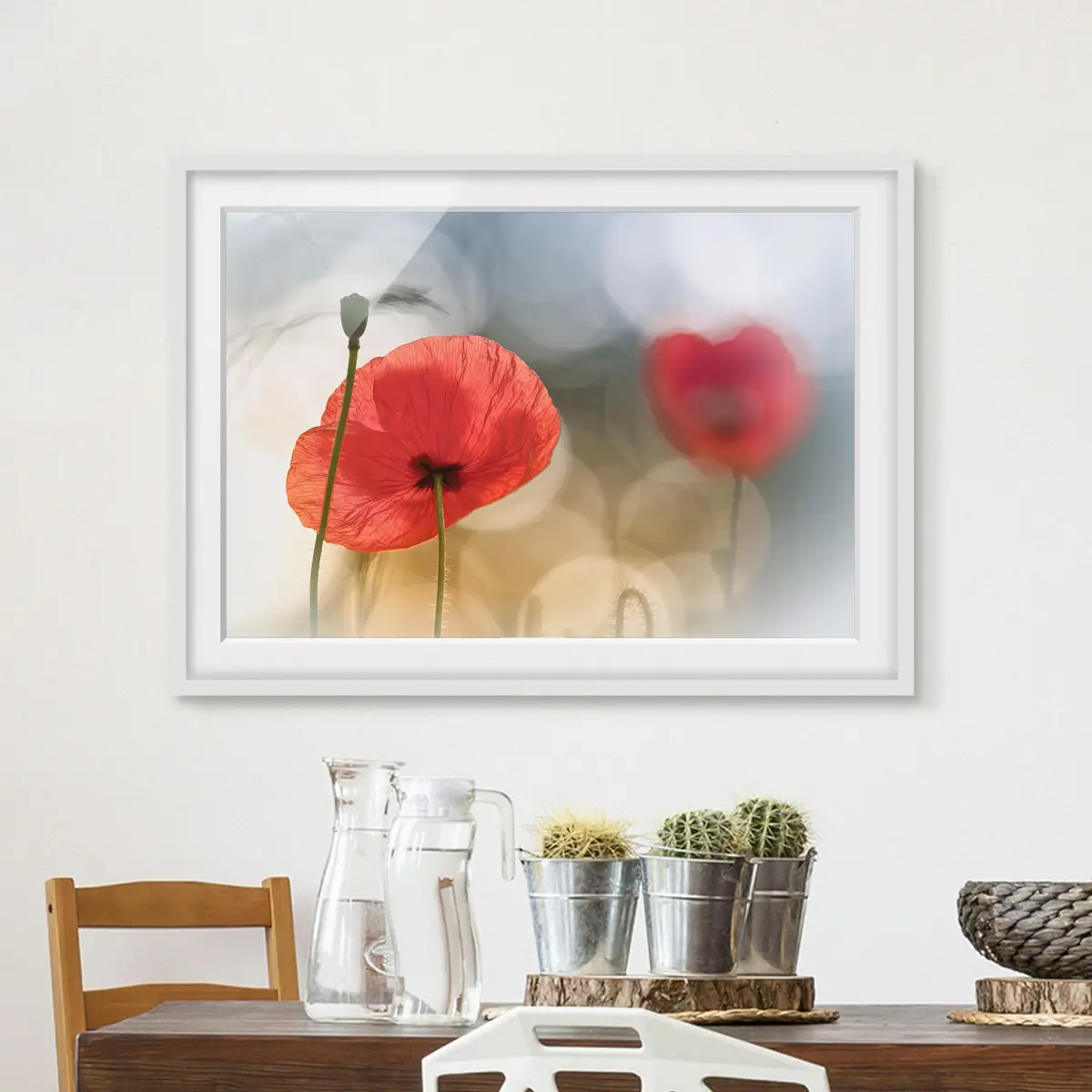 Bild Mohnblumen am Morgen II | Rot