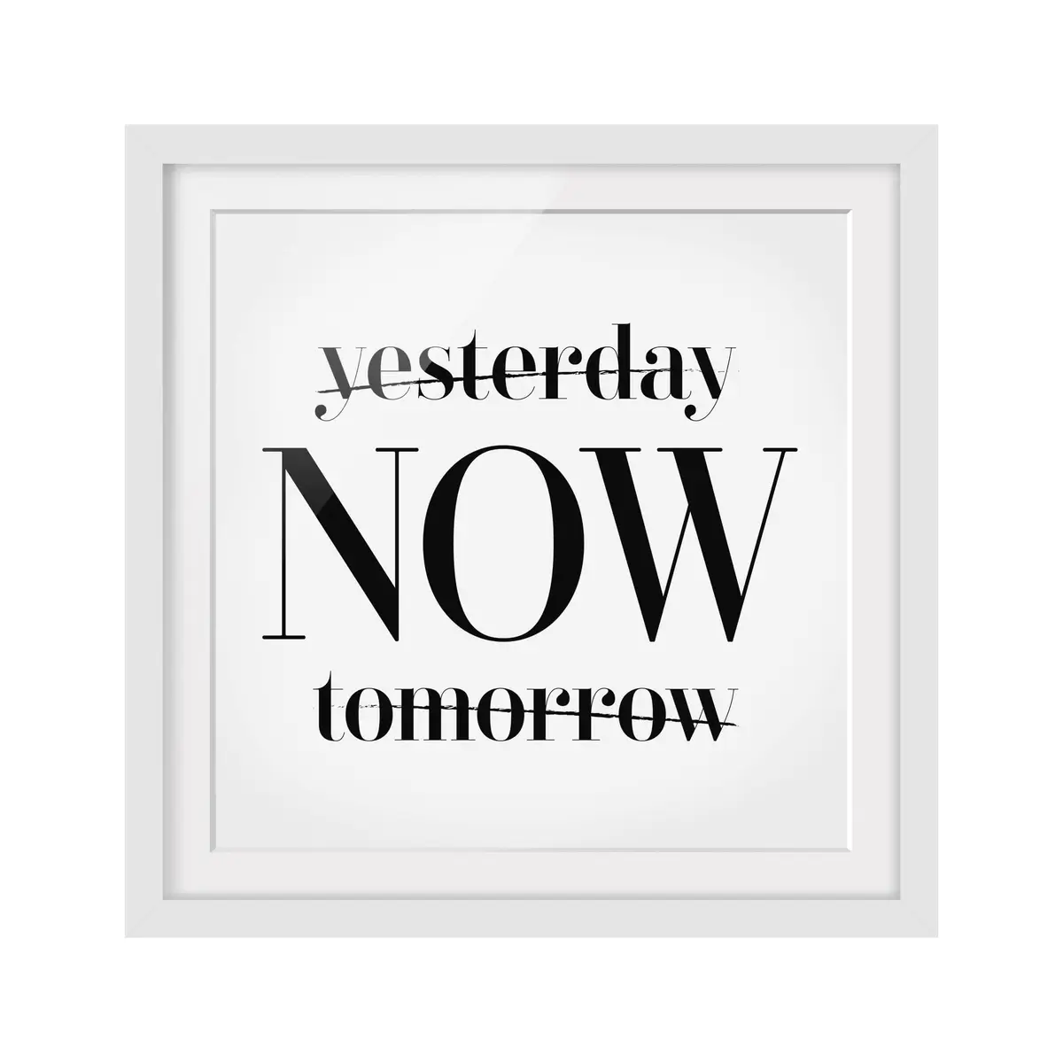 Bild Yesterday now tomorrow II | Schwarz