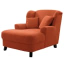 XXL Sessel Liwan Orange Webstoff Palila | Orange